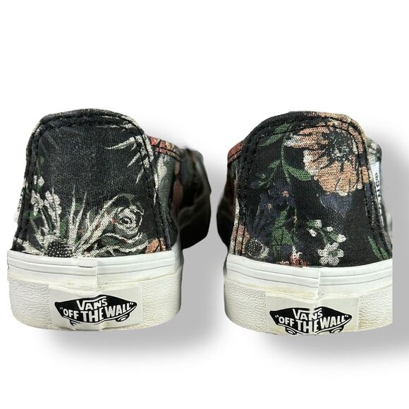 Vans Moody Floral Rose Lace Up Ballet Flats‎ Slip On Shoes Women's size 5.5 GUC - Picture 4 of 10